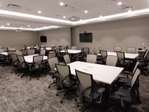 Conference center meeting room
